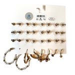 LA Hearts L.A. Hearts Faux Gold Pearl Summer Floral Retro Earring Pack Photo 1