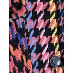 Spoon Jeans Jacket Womens 3X Black Multicolor Houndstooth Shacket Button Front Photo 4