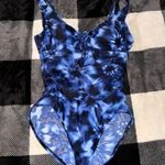 Aqua Green  Blue One Piece Swimsuit size small Photo 0
