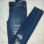 PacSun Medium Wash Distressed Jeggings Photo 0