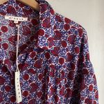 XiRENA Grady Romper Nichols Floral Cotton Belted Purple Size L Photo 2