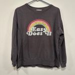 Wildfox sweatshirt! Gray “easy does it” crewneck sweatshirt women’s size small! Photo 4
