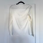 Target A New Day NWT Women's White Ribbed V-Neck Long Sleeve Shirt Top Size M Photo 3