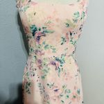 Marchesa Notte Bridesmaid Women Pink Floral Backless Sleeveless Dress Size 2 Photo 4