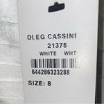 NWT Oleg Cassini taffeta mermaid gown in white size 8 wedding dress formal Photo 1