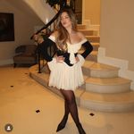 House Of CB HOUSE OF‎ CB 'Alana' Black & Cream Off Shoulder Dress NWOT size XS Photo 2