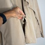 Urban Outfitters Silence+Noise Tencel Khaki Tan Jacket Baggy Boho Neutral Pocket Photo 9