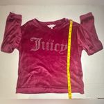 Juicy Couture Juicy Couture Sleepwear Top Girls Size Small Purple Velour Rhinestone Cropped Photo 3