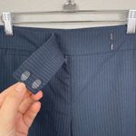 NY&CO Navy Pinstripe Cropped Dress Pants Size 10 Blue Photo 3
