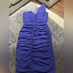 Tadashi Shoji  Vibrant Purple One-Shoulder Dress 6P Photo 5