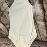 ZARA Trafaluc White Ribbed Bodysuit Size S Photo 0
