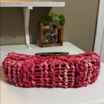 Coldwater Creek  Pink and Tan Woven Tote Photo 3