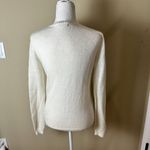 Brandy Melville  SOft Fuzzy V Neck Sweater Cream One Size Photo 4
