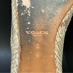 Coach Carrie Beige Tan Snakeskin Leather Flat Loafers Women’s Size 8B Photo 12