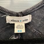 Silence + Noise  Washed Black Ribbed Tank Mini Dress XS Photo 2