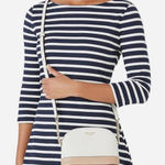 Kate Spade White and Tan Crossbody Bag with Adjustable Strap Photo 0