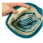 VINTAGE 90s TOP NOTCH KNITS 100% Wool Beanie Blue Photo 3