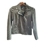 Kut From The Kloth  Women's grey Faux Suede Moto Jacket‎ Size S Photo 4