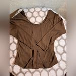 Banana Republic Brown Long Sleeve Bodysuit S Photo 1