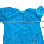 MELISSA ODABASH Ashley Turquoise Eyelet Detail Cotton Swim Cover Photo 6