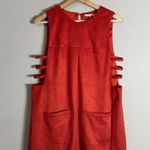 Tularosa Abbot Suede Mini Shift Dress Women's Small Clay Boho Festival Revolve Photo 5