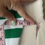 Babaton ARITZIA  sleeveless striped knit‎ top green white Womens SIZE LARGE Photo 8