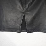 The Kooples Black Leather Effect Denim Pencil Skirt Size 26 Photo 7
