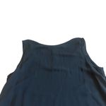 Alisa D. Black Flowy Tank Top Blouse Shirt Crew Neck Tiered Flowy Size Small NWT Photo 5