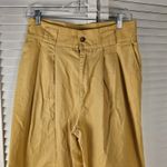 Urban Outfitters  Womens Yellow Evon Wide Leg Trouser Pants 6 Photo 4