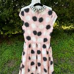 Anthropologie Troubadour Pink And Black Starburst Retro Silk Blend Dress Sz 2 Photo 6