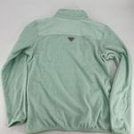 Columbia Womens Mint Green 1/4 Snap Fleece Pullover Sweatshirt Size M Soft Hike Photo 5