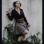 Plaid academia Steampunk skirt Brown Size XS Photo 1