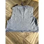 Alphalete Women’s   Very Terry Crop top Cutoff - Celestial Blue Size Small Photo 5