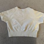 Cropped White Workout Tee Photo 1