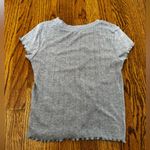 Elodie  Ruffle Crop Top Size Small Grey Photo 1