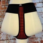 Forever 21 Black Racerback Sports Bra Padded Red Lattice Back Large Photo 4