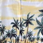 Vintage yellow and Green Puff Sleeve Sheath Midi Dress Size M Photo 7