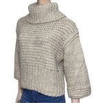 Pookie & Sebastian Women’s Size S Heather Gray Chunky Knit Turtleneck Sweater Photo 1