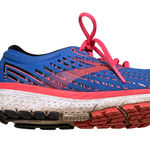 Brooks ‎ Womens Ghost 13 Blue/Coral/White Running Shoes Size 8.5B Photo 2