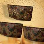 Brooches Wallet, Grey floral, Petite florals, Multi card spaces, 1 ‎ internal Brown Photo 0