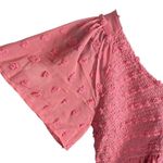 Amazing Lace TECREW Womens Smocked Short Sleeve V Neck Mini Dress Summer Swiss Dot Flowy Photo 6