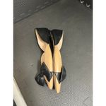 Kate Spade  New York Nude Black Bow Pointed Toe Flats‎ Womens Size 9.5 Leather Photo 4