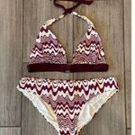 Missoni Mare Zig Zag Bikini White/ Burgundy size 48 / 12 Photo 0