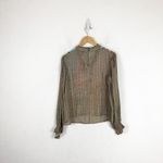 Anthropologie  Conditions Apply Retro Peasant Blouse XS Colorful Balloon Sleeve Photo 12