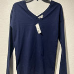 Lacoste  Women's Navy V-Neck Top Photo 0
