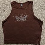 SheIn Rhinestone Honey Tank Crop Top Y2K Photo 0