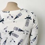 Soma [] White Cheers Champagne Cool Nights Jersey Scoop Neck Sleepshirt Size XS Photo 7