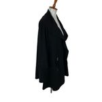 John Mark  Jacket Small Black Zip Up Blazer Classic Career Chic Stretch Photo 3