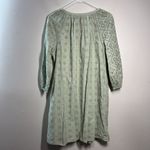 Faherty Valencia Eyelet Organic Cotton Dress In Desert Sage Green Size Small Photo 5