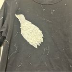 Yoshi Kondo Paris Cotton Art to Wear Embellished Bird Crewneck in Black Medium Photo 1